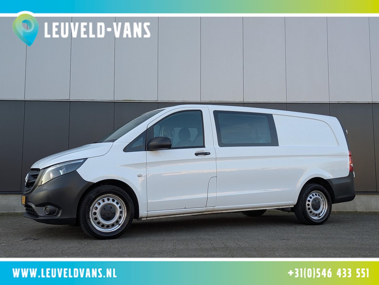 Mercedes-Benz Vito - 114 CDI 140PK AUTOMAAT DUBBELE CABINE CRUISE CLIMATE LANG - AutoWereld.nl