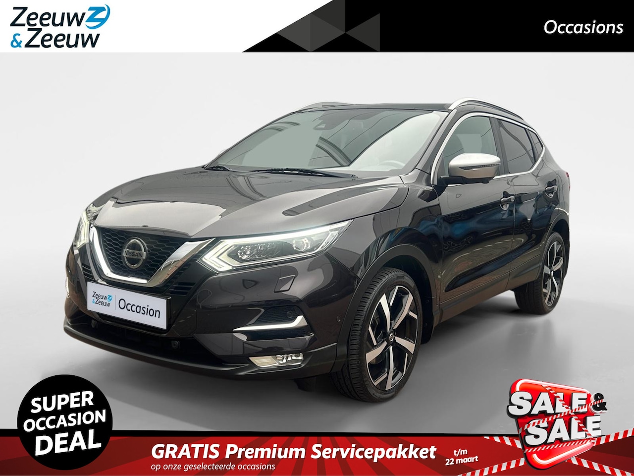 Nissan Qashqai - 1.3 DIG-T Tekna + | Automaat | 160PK | 360* Camera | Panorama Dak | Apple Carplay/Android - AutoWereld.nl