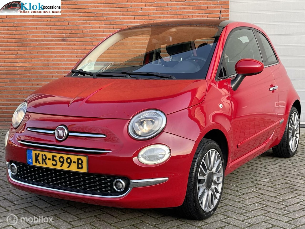 Fiat 500 - 1.2 Lounge Clima Pano NAP Park Sensoren Navigatie - AutoWereld.nl