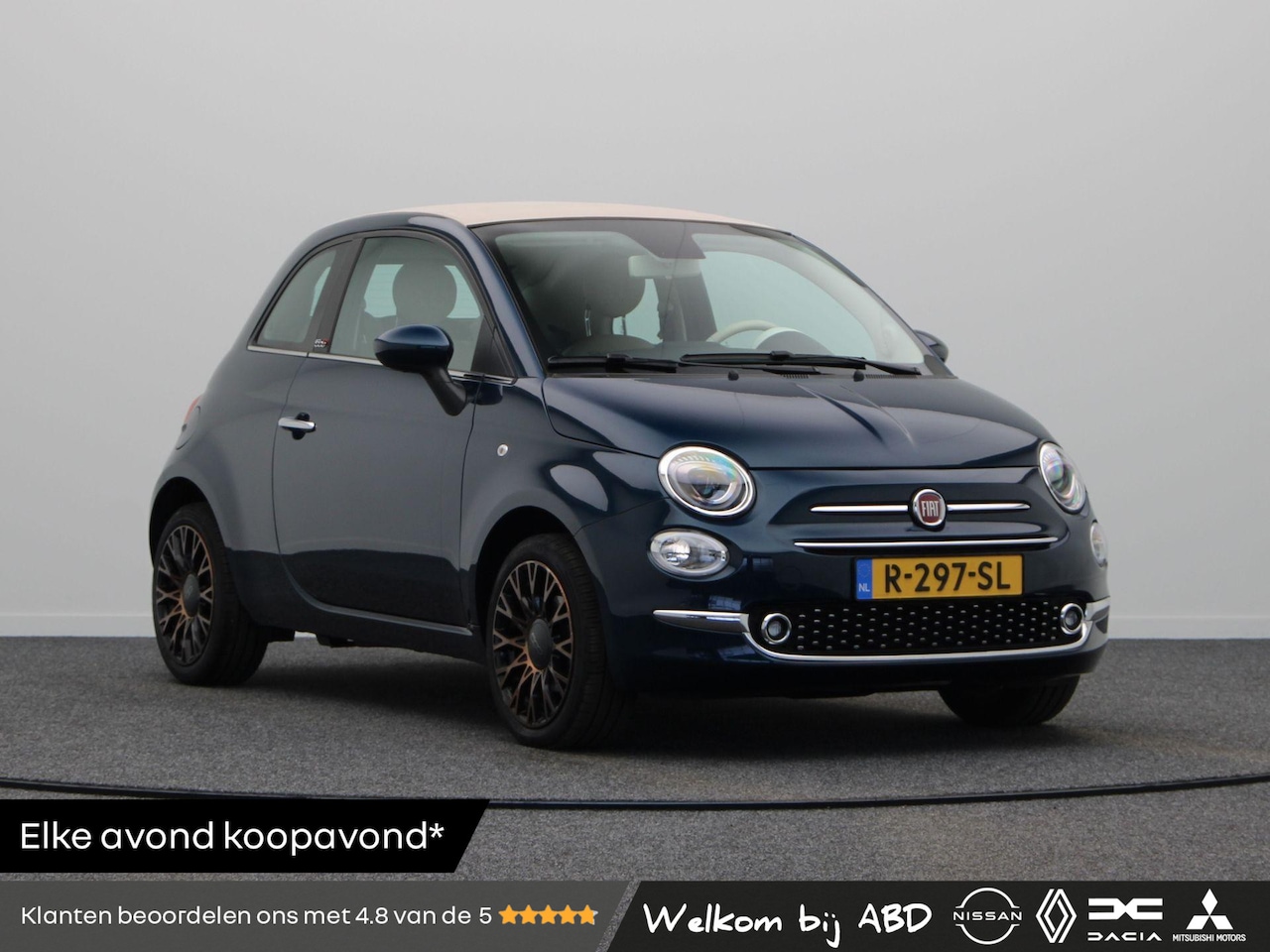 Fiat 500 C - 1.0 Hybrid Dolcevita | Verwacht! | Uniek! | Vouwdak | Bekleding Leder | Velgen Lichtmetaal - AutoWereld.nl