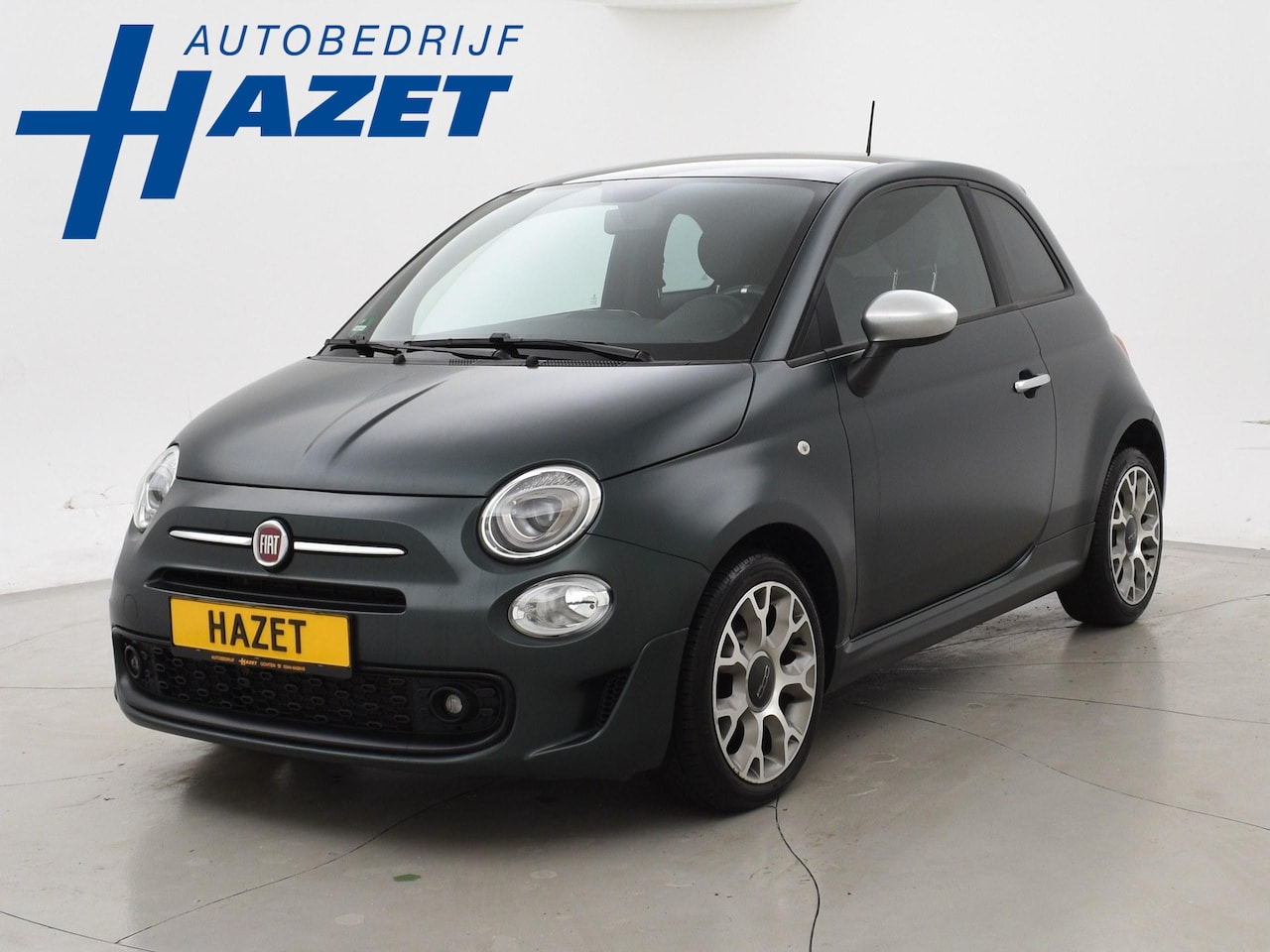 Fiat 500 - 1.2 4-CIL ROCKSTAR MAT GROEN + STOELVERWARMING | PANORAMA | APPLE CARPLAY - AutoWereld.nl