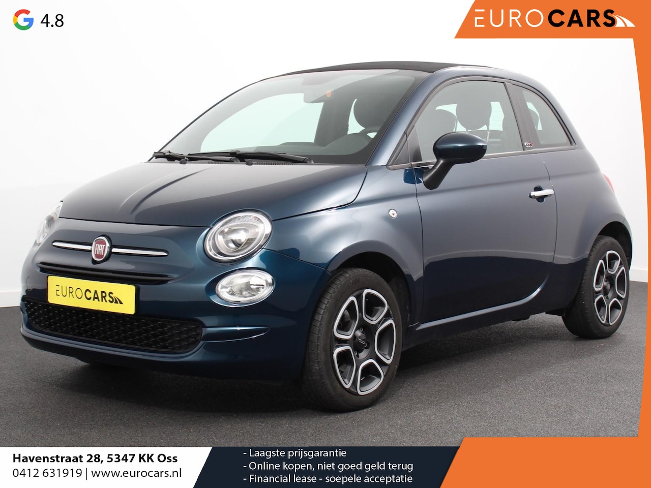 Fiat 500 C - 1.0 Hybrid Club | Airco | Cruise Control | Dab | Lichtmetalen velgen - AutoWereld.nl