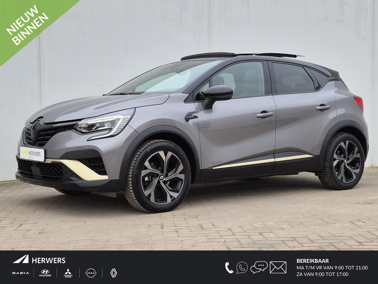 Renault Captur - 1.6 E-Tech Hybrid 145 E-Tech engineered Automaat / Schuifkanteldak / All Season banden 18" - AutoWereld.nl