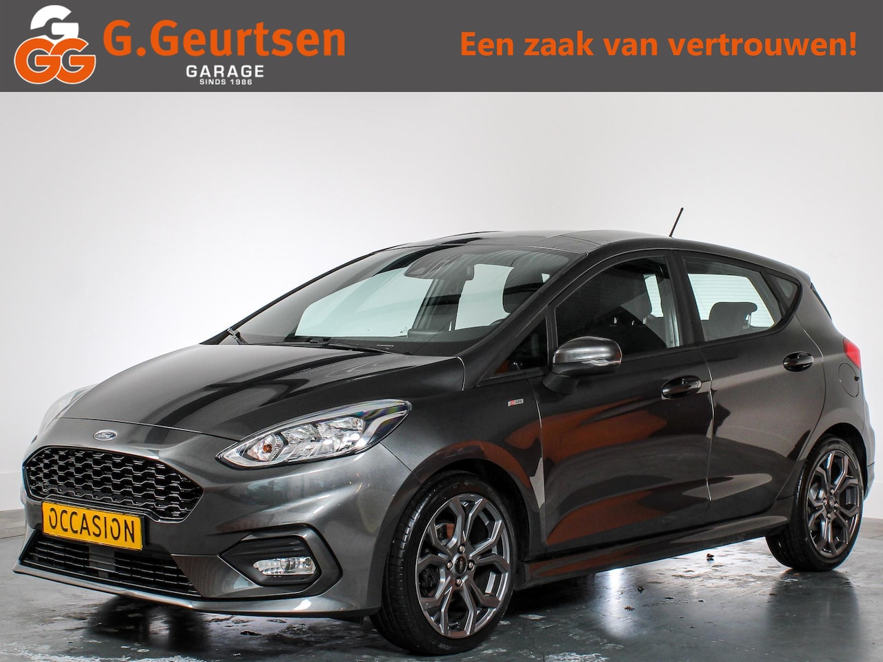 Ford Fiesta - 1.0 EcoBoost ST-Line 1.0 EcoBoost ST-Line, Trekhaak, Airco, 17" wielen! App- connect,  Goed onderhouden! Stoel - AutoWereld.nl