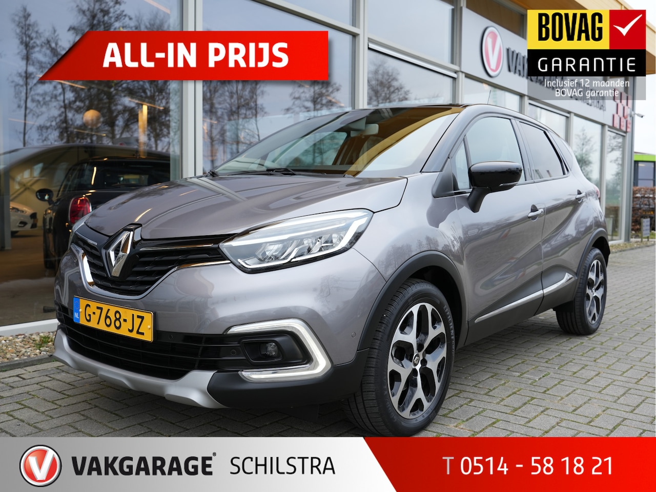 Renault Captur - 1.3 TCe Intens | Navigatie | Climate Control | Keyless Go 41.300KM!! - AutoWereld.nl