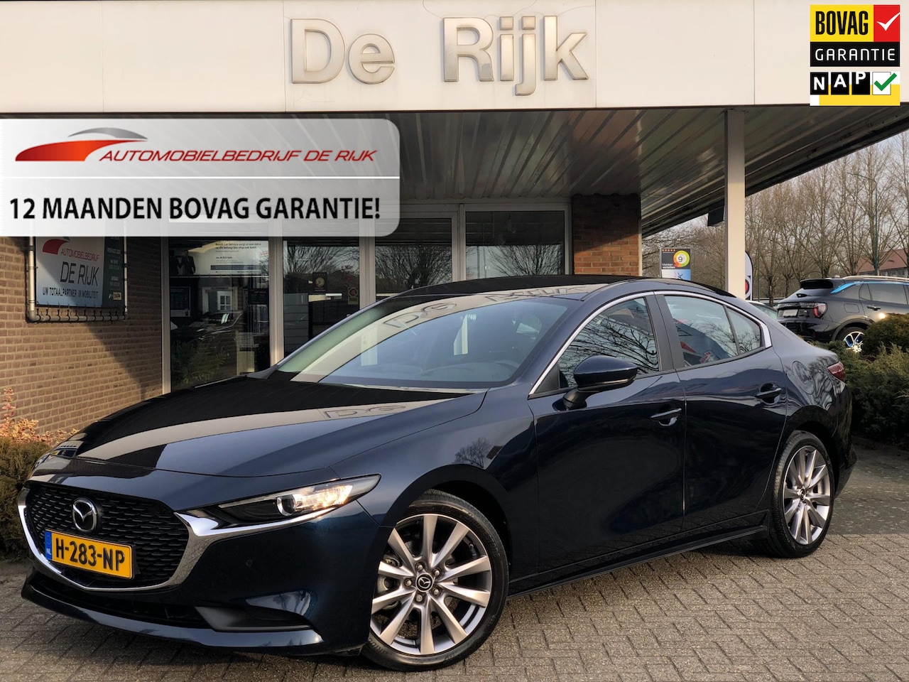 Mazda 3 - 2.0 e-SkyActiv-G M Hybrid 122 Comfort met Bose | 1e Eigenaar | Leder, Navi, ACC, Stoel+Stu - AutoWereld.nl