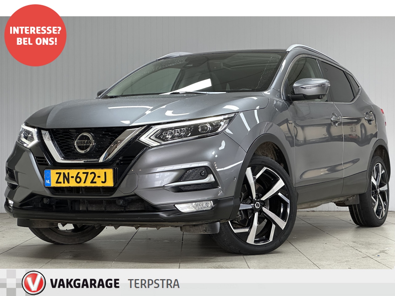 Nissan Qashqai - 1.2 Tekna/ Pano-Dak!/ LED Koplampen!/ Stoelverw./ Trekhaak/ 360 Camera/ DAB+/ Keyless/ Cli - AutoWereld.nl