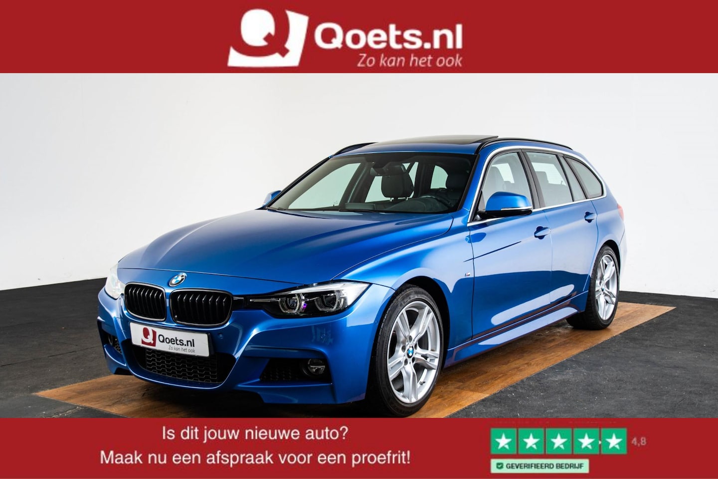 BMW 3-serie Touring - 318i Edition M Sport Shadow Executive M Sport - Panoramadak - Cruise control - Park Assist - AutoWereld.nl