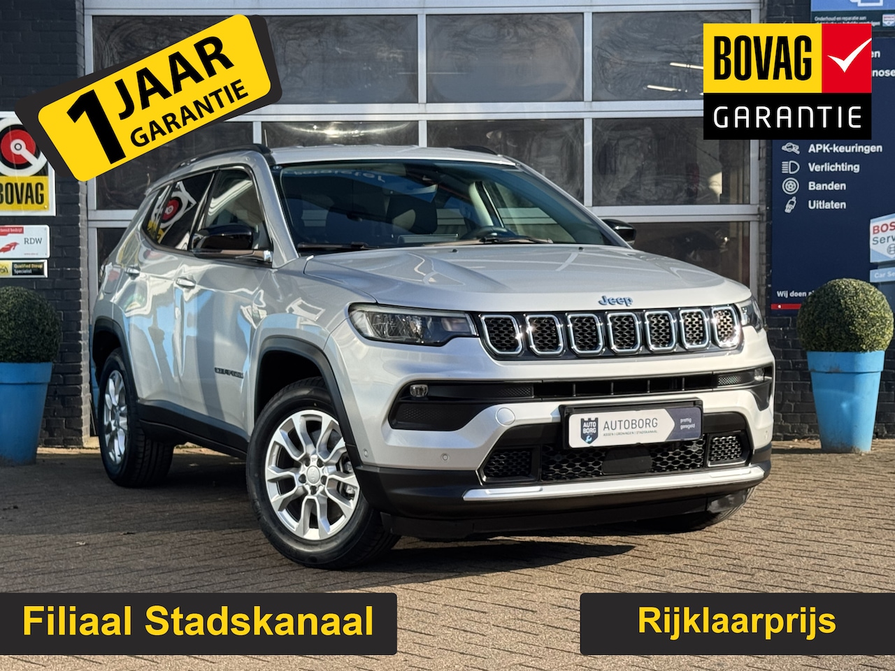 Jeep Compass - 4xe 190 Plug-in Hybrid Electric Limited Lease Ed. Prijs Inclusief Onderhoud & 12 Maand BOV - AutoWereld.nl