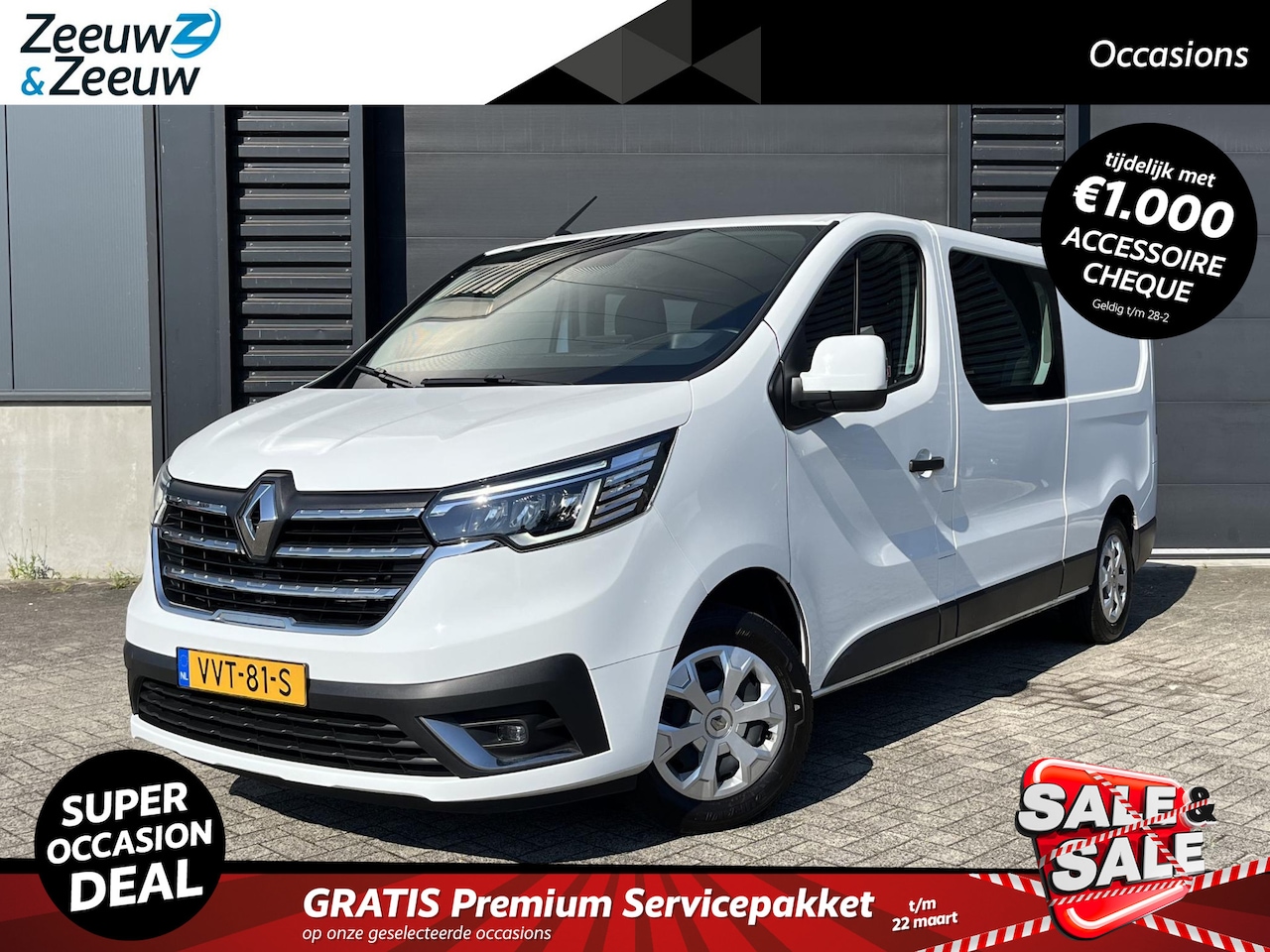 Renault Trafic - 2.0 - 110PK dCi T29 L2H1 DC Work Edition | BPM VRIJ | Dubbel Cabine | 6 Zitplaatsen | Trek - AutoWereld.nl