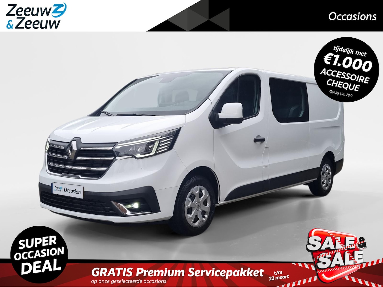 Renault Trafic - 2.0 Blue dCi 110 T29 L2H1 Start DC * Trekhaak * Cruise control * Apple carplay / Android a - AutoWereld.nl