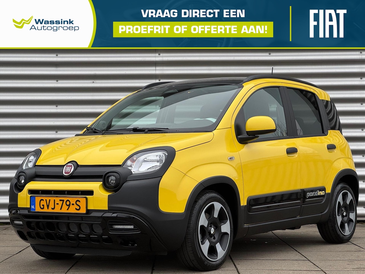 Fiat Panda - Hybrid 70pk Pandina | Cruise Control | Parkeersensoren | Bluetooth | Zwart dak | - AutoWereld.nl