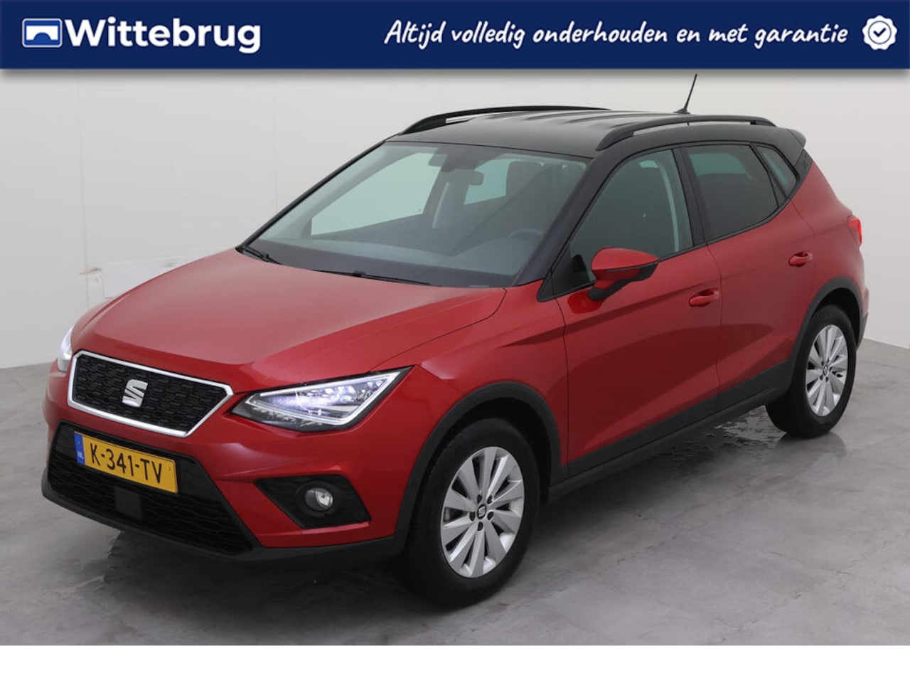 Seat Arona - 1.0 TSI Style Business Intense Plus /Metallic/ Zwart dak/ Digitale Cockpit/ Led/ Velours I - AutoWereld.nl