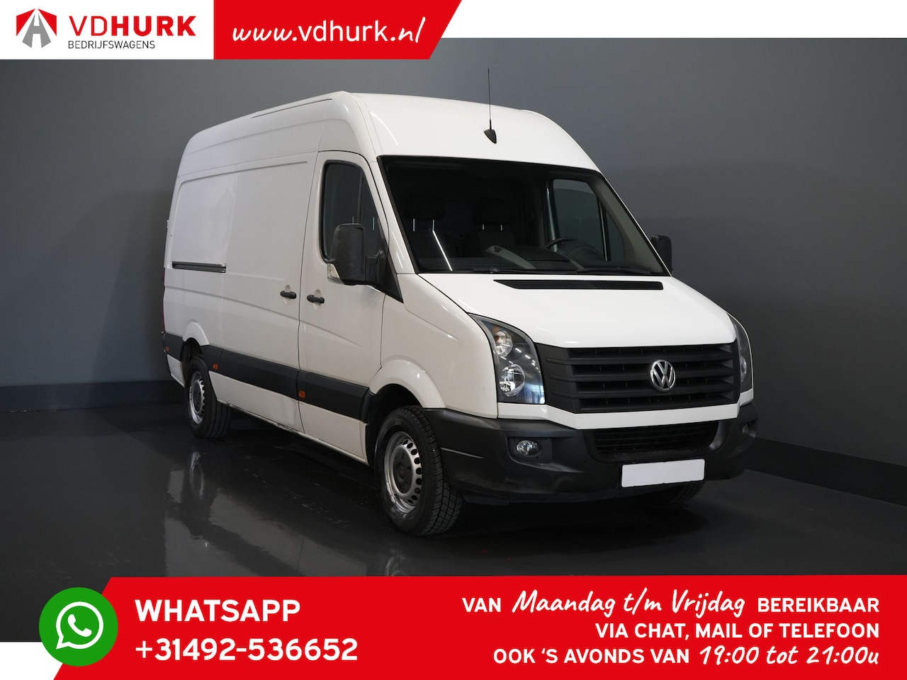 Volkswagen Crafter - 2.0 TDI L2H2 Riem V.V/ Cruise/ Airco/ Trekhaak/ APK 12-2025 - AutoWereld.nl