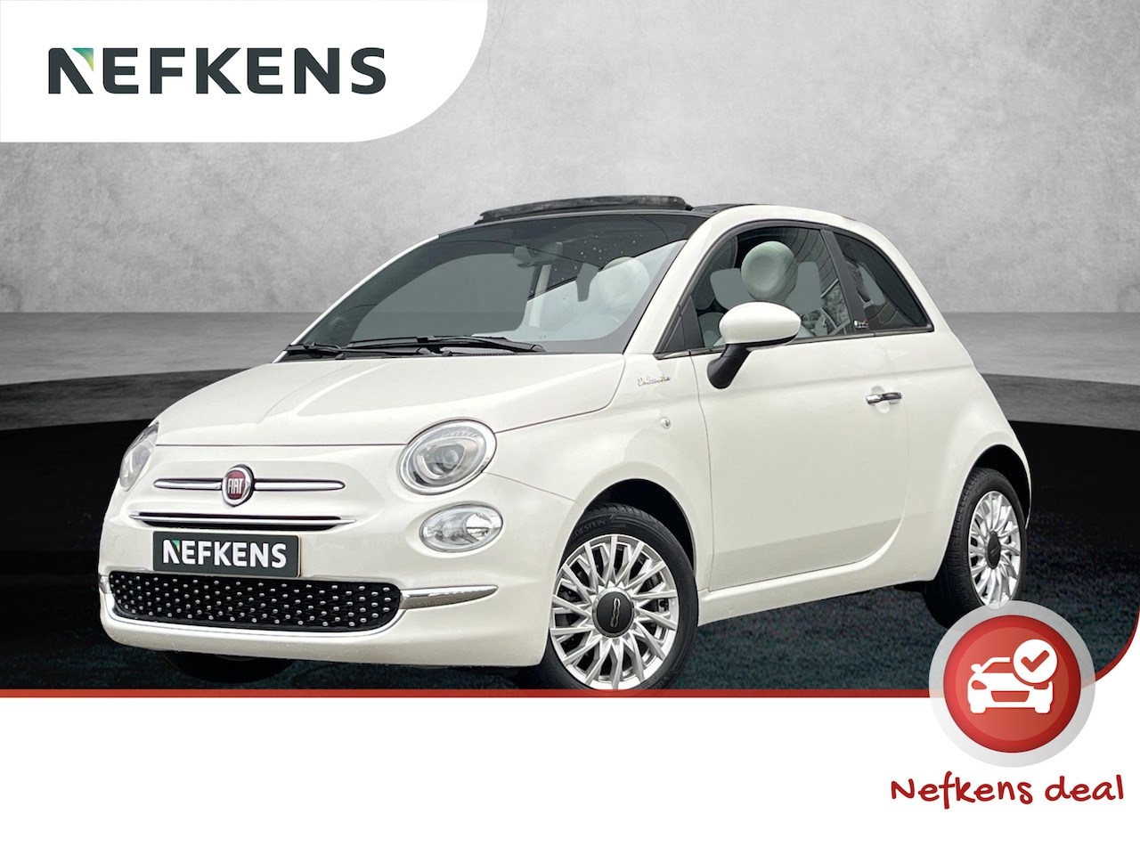 Fiat 500 C - 70pk Hybrid Dolcevita Cabrio | 1ste eig. | Climate control | Half leer - AutoWereld.nl