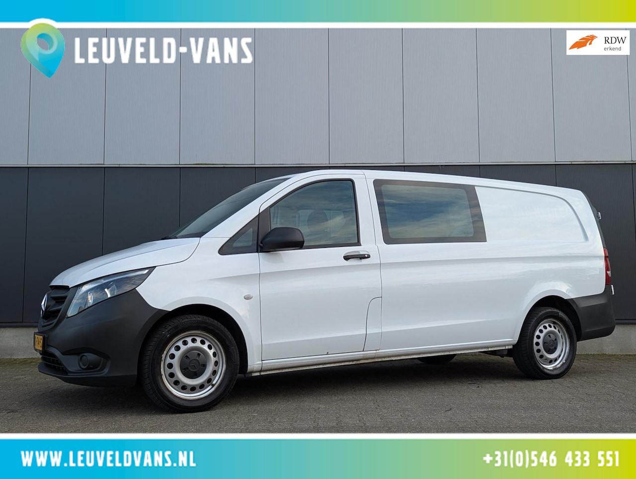 Mercedes-Benz Vito - 114 CDI 140PK AUTOMAAT DUBBELE CABINE CRUISE CLIMATE LANG - AutoWereld.nl