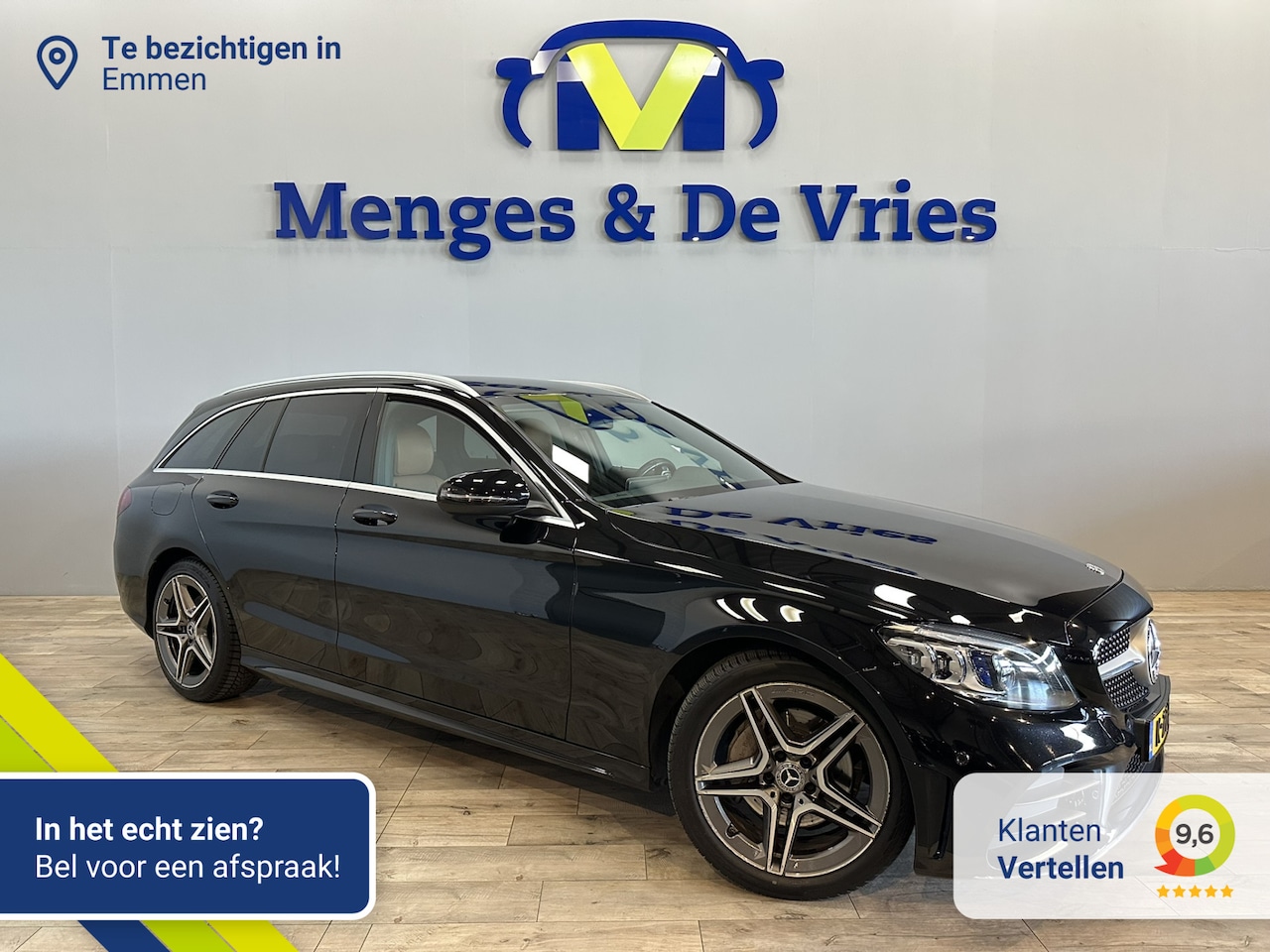 Mercedes-Benz C-klasse Estate - 180 Business Solution AMG Line | LED | Airco ECC | Leer | Sfeer | Cruise Control | Stoelve - AutoWereld.nl