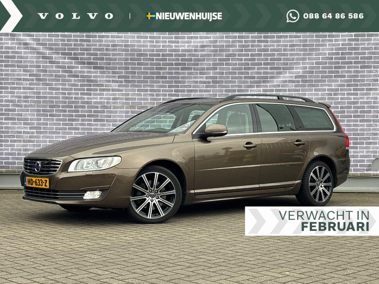 Volvo V70 - 2.0 D3 Summum | Trekhaak | 18" Titania | Schuif/kantel dak | Leer | Parkeersensoren | Nieu - AutoWereld.nl