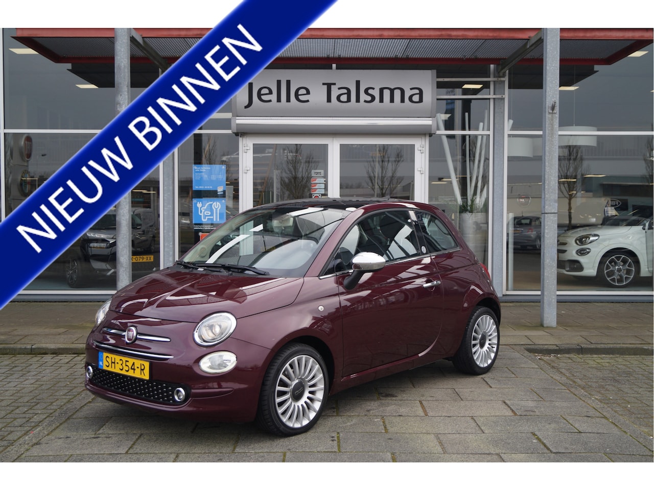 Fiat 500 - TwinAir Turbo 80pk Mirror│16'' velgen│Carplay│Parkeersensoren│Cruise - AutoWereld.nl