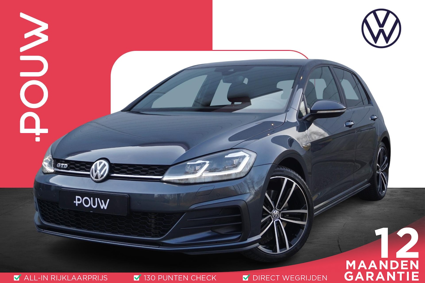 Volkswagen Golf - GTD 2.0 TDI 184pk DSG | Achteruitrijcamera | Dodehoekdetectie | Adaptive Cruise - AutoWereld.nl