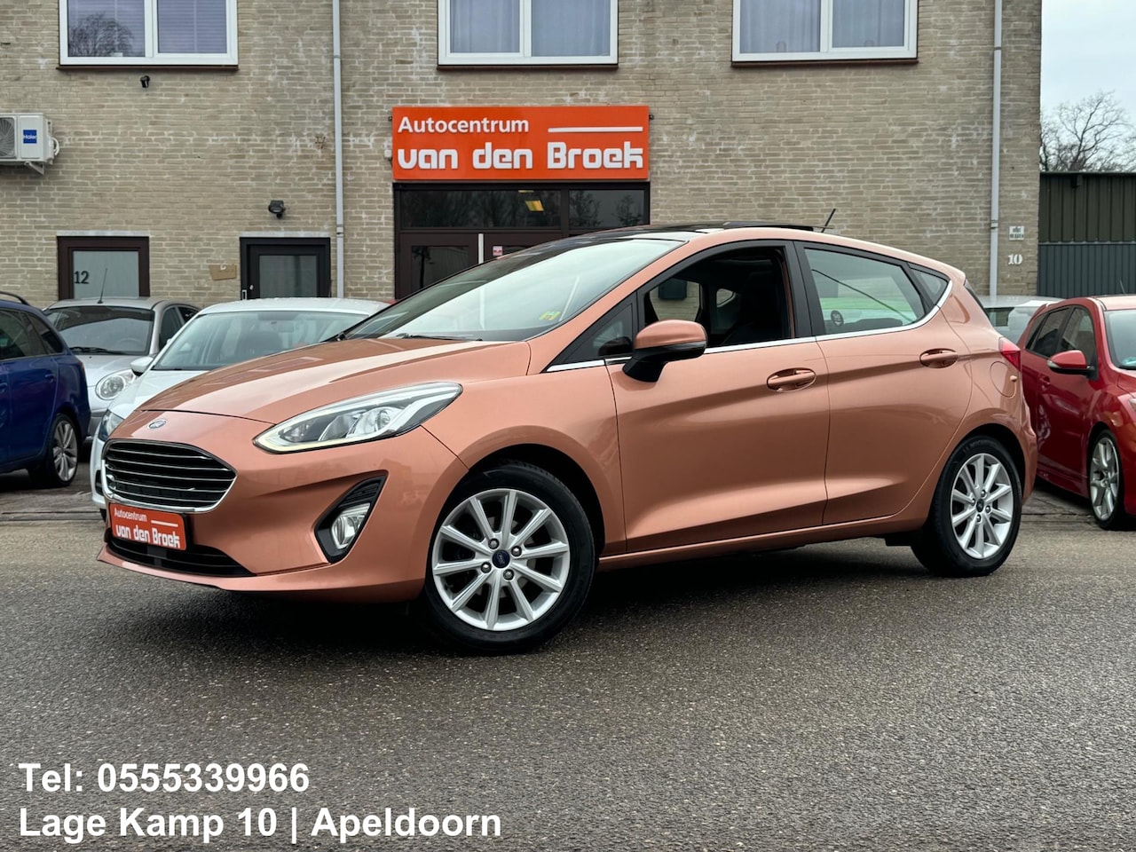 Ford Fiesta - 1.0 EcoBoost Titanium 101Pk Pano Navi Leder Keyless Led Adapt Cruise Ctr Climate Ctr Full - AutoWereld.nl