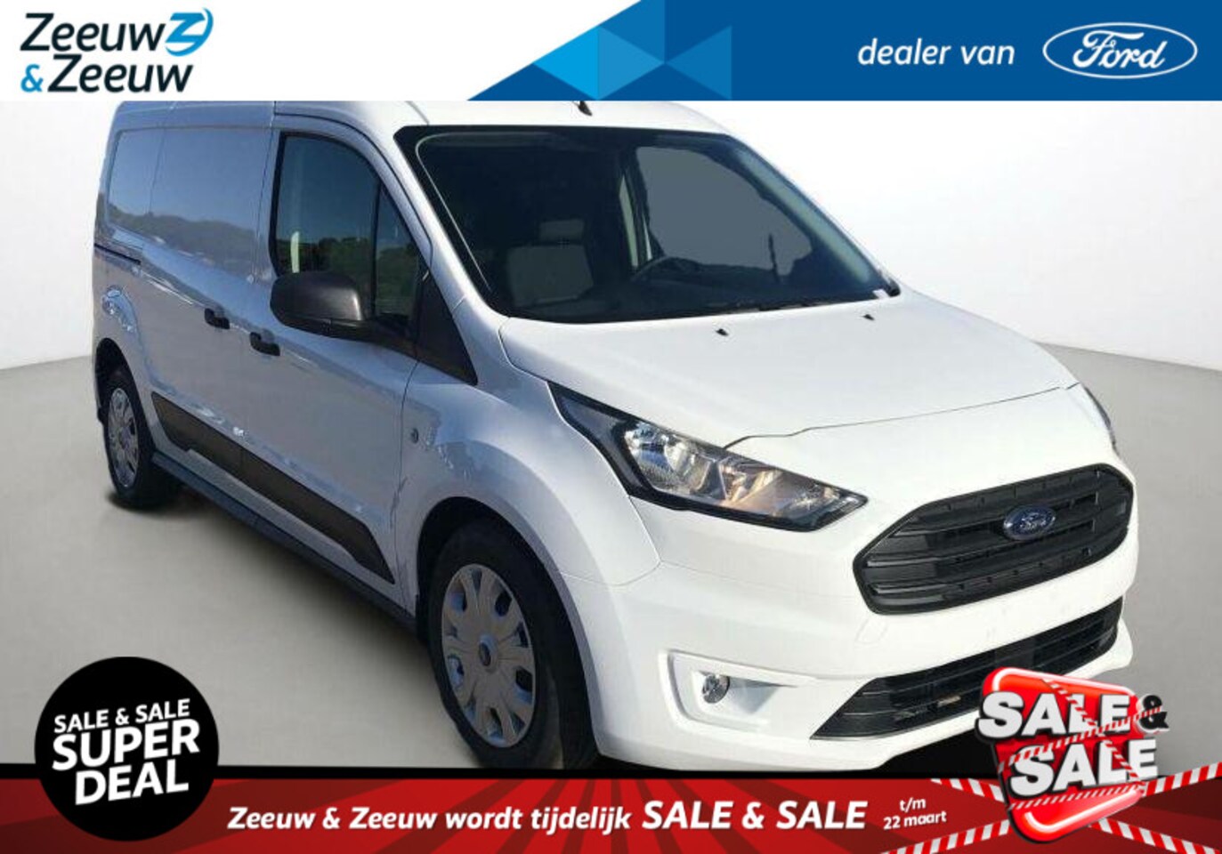 Ford Transit Connect - 1.5 EcoBlue L2 Trend 100 pk | BPM-VRIJ! | Airco | Bluetooth | Rechter Schuifdeur | Elektri - AutoWereld.nl