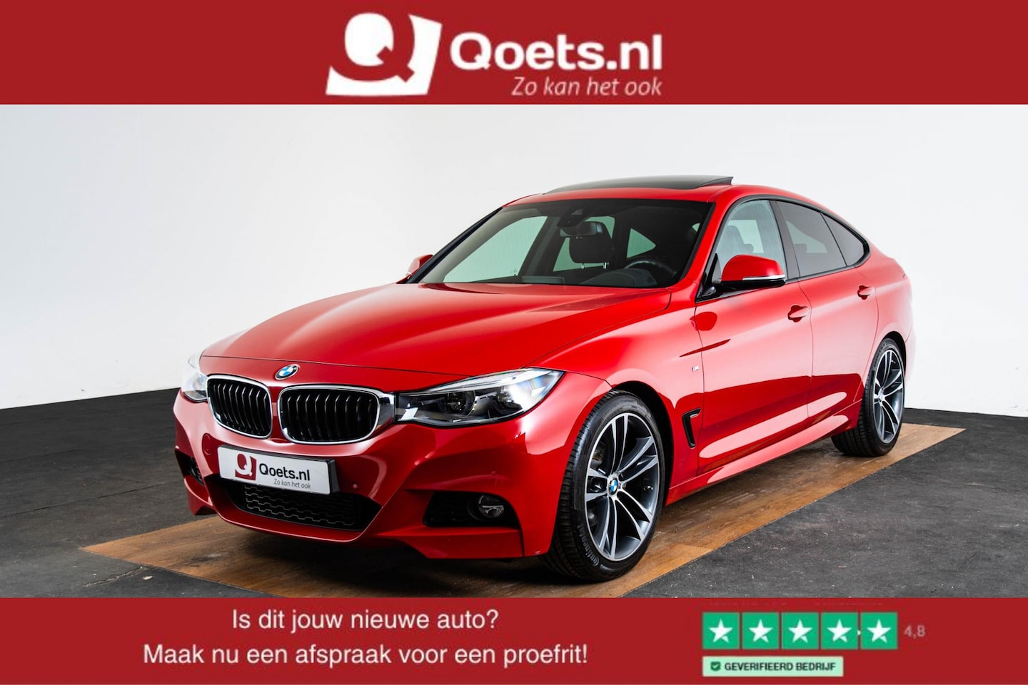 BMW 3-serie Gran Turismo - 320d High Executive M Sport - Panoramadak - Active Protection - Elektrisch verwarmde voors - AutoWereld.nl