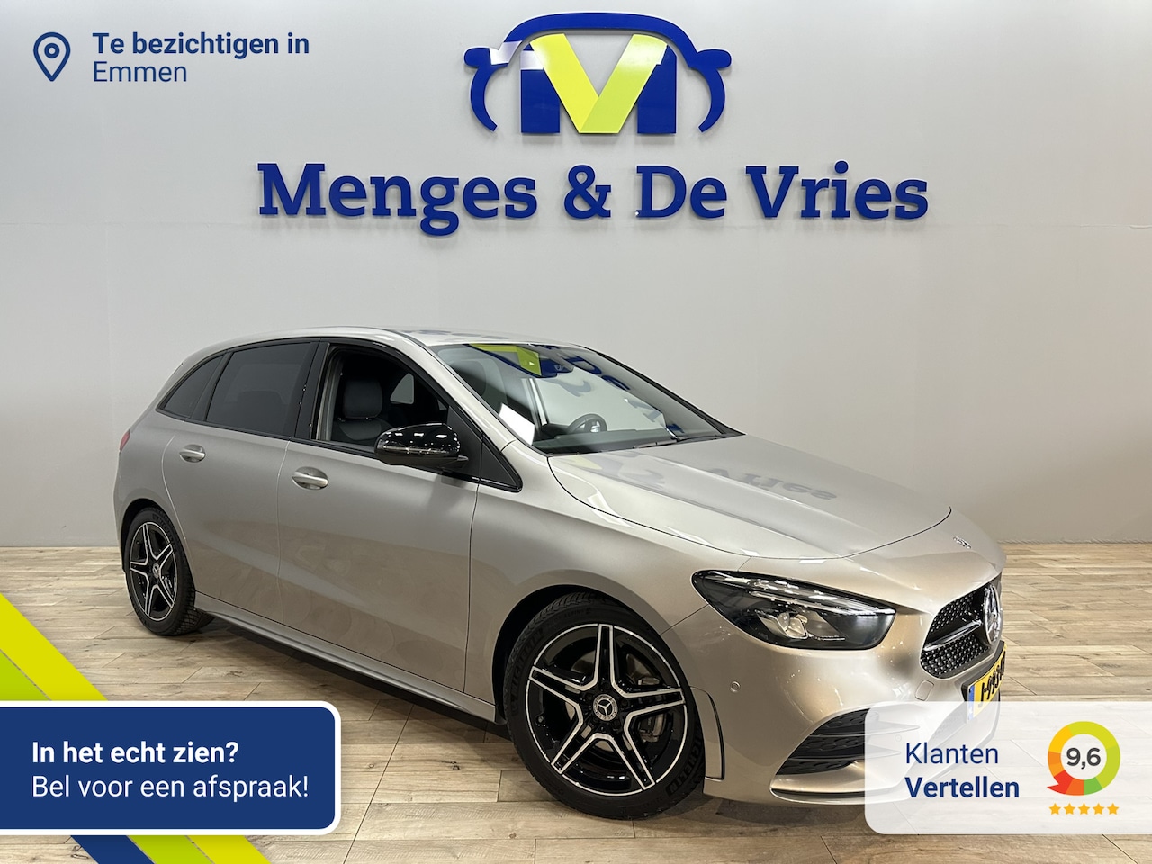 Mercedes-Benz B-klasse - 200 Business Solution AMG Line | LED | Airco ECC | Sfeer | Wide Screen | Camera | Cruise C - AutoWereld.nl