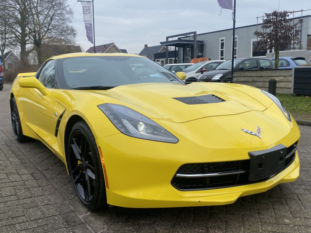 Chevrolet Corvette - Stingray 6.2 V8 Aut Z51 Geel 2016 BTW - AutoWereld.nl