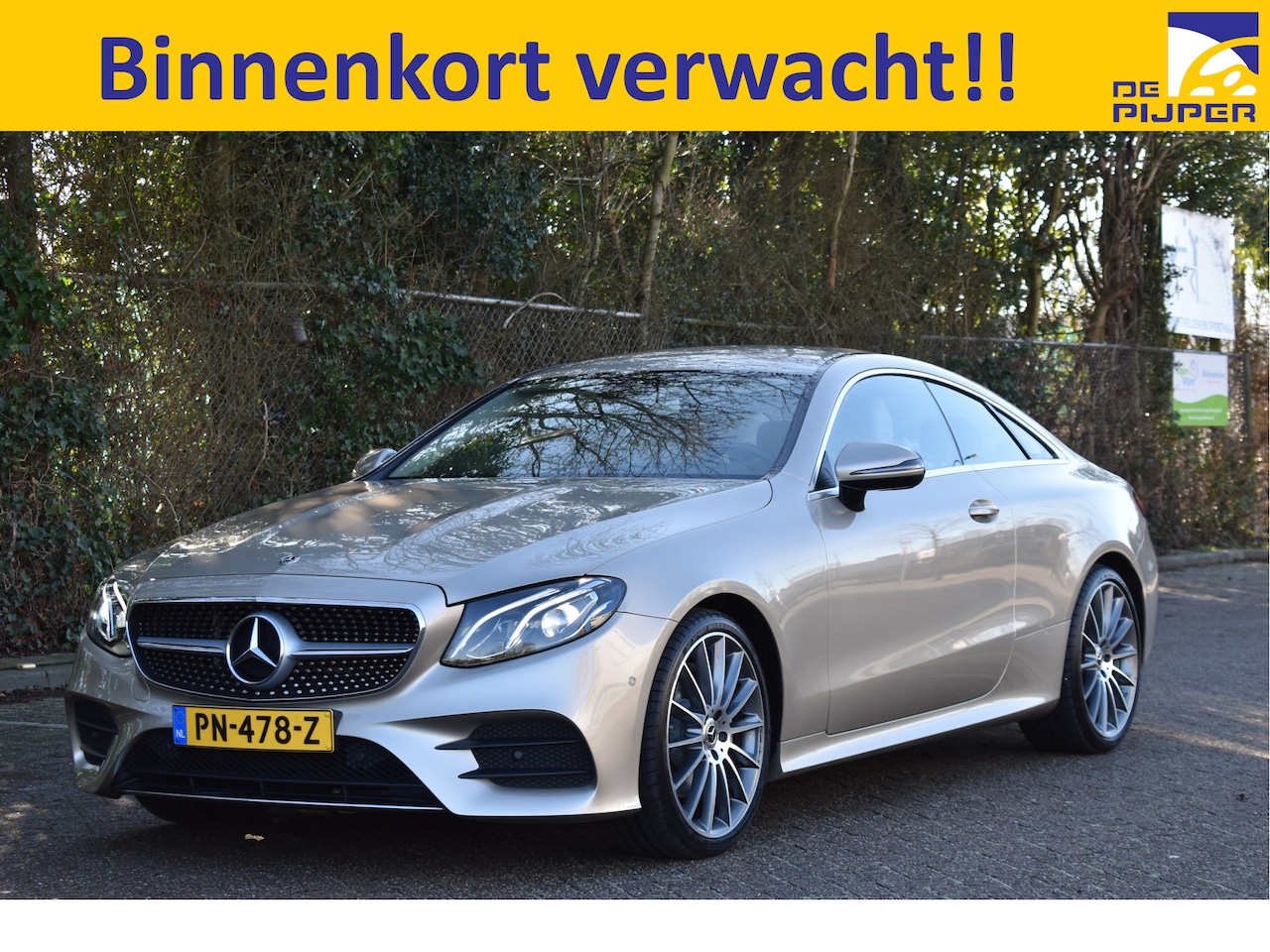 Mercedes-Benz E-klasse Coupé - 200 Business AMG | NL-Auto | Unieke kleurstelling | Nieuwstaat | Burmester | Memorystoelen - AutoWereld.nl