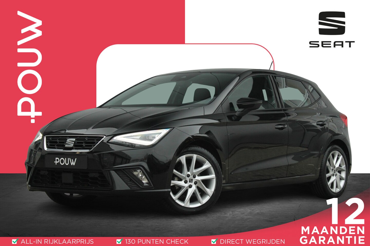 Seat Ibiza - 1.0 EcoTSI 95pk FR |  Apple Carplay/Android Auto | 17" Velgen - AutoWereld.nl