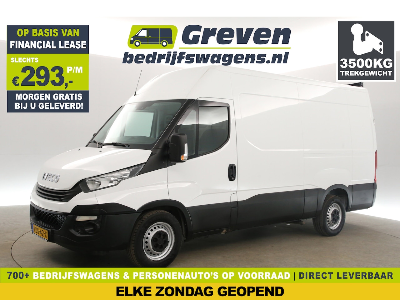 Iveco Daily - 35S16V 2.3 352 L2H2 155PK 3500KG Trekgew. Airco PDC 3 Persoons Elektrpakket Trekhaak - AutoWereld.nl