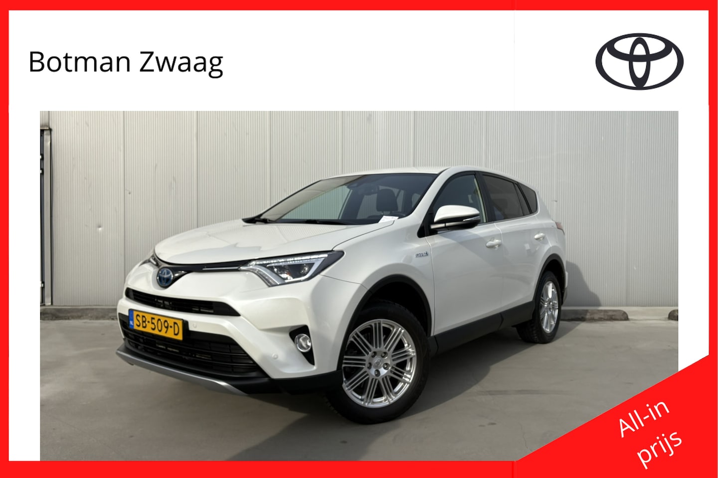 Toyota RAV4 - 2.5 Hybrid AWD Style Trekhaak | Trekgewicht 1.650 kg | Parelmoer lak - AutoWereld.nl