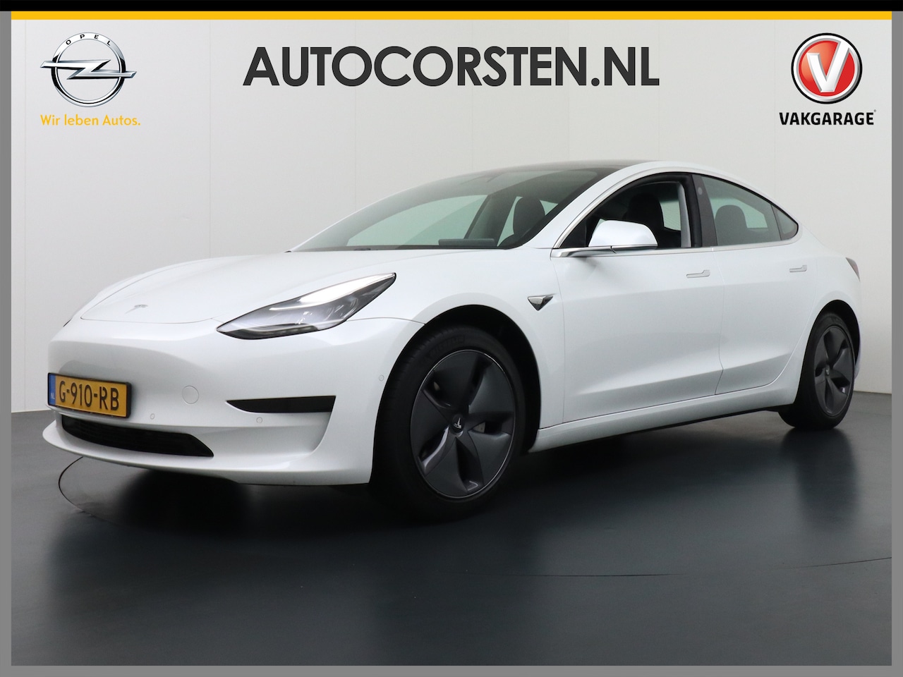 Tesla Model 3 - SR+60kWh 325PK 18" AutoPilot Leder PanoDak Adaptive cruise Camera's Elektr.-Stuur+Stoelen+ - AutoWereld.nl