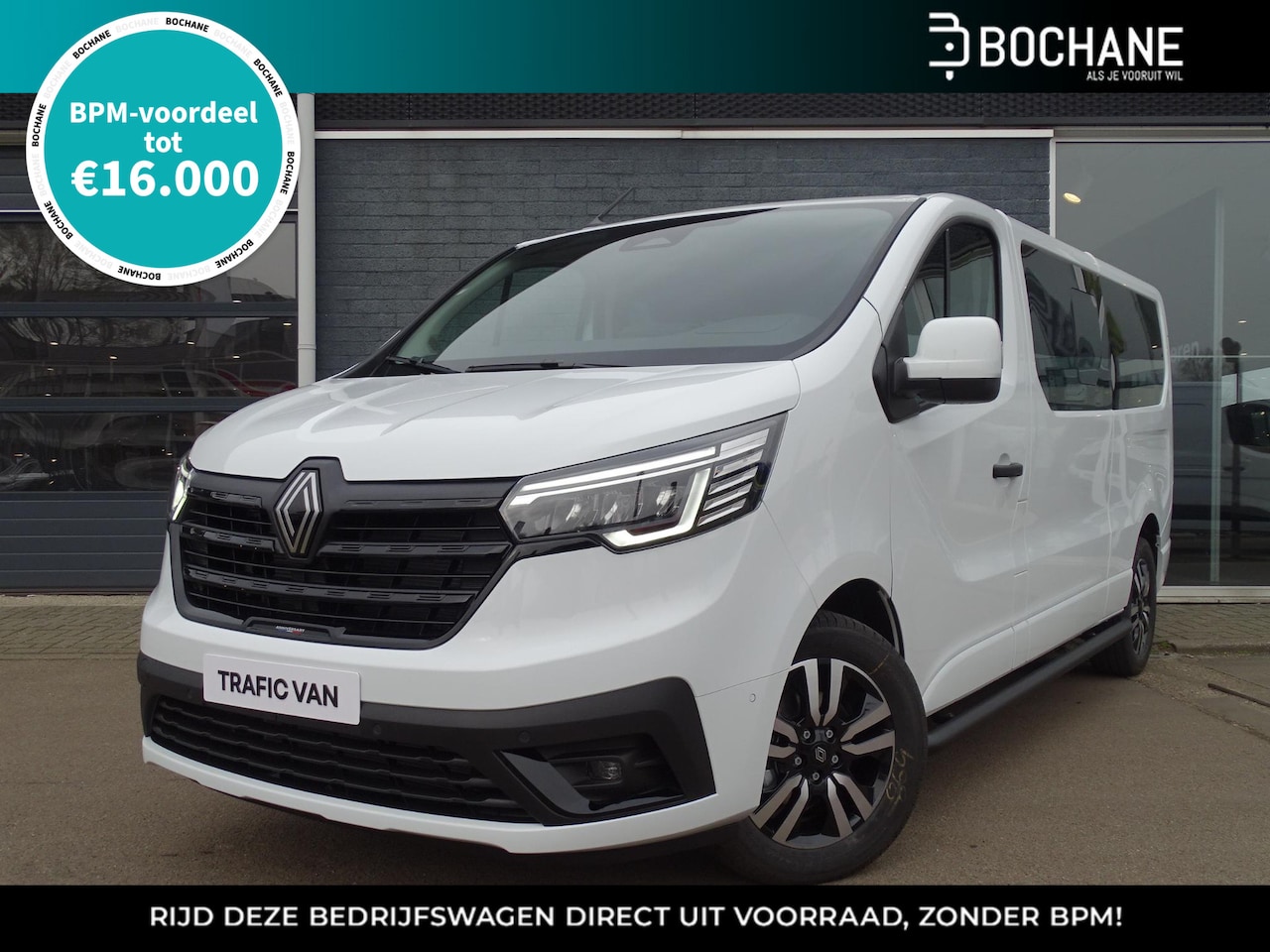 Renault Trafic - 2.0 Blue dCi 170 T30 L2H1 Extra ANNIVERSARY / DUBBEL CABINE / TREKHAAK / 5-PERSOONS - AutoWereld.nl