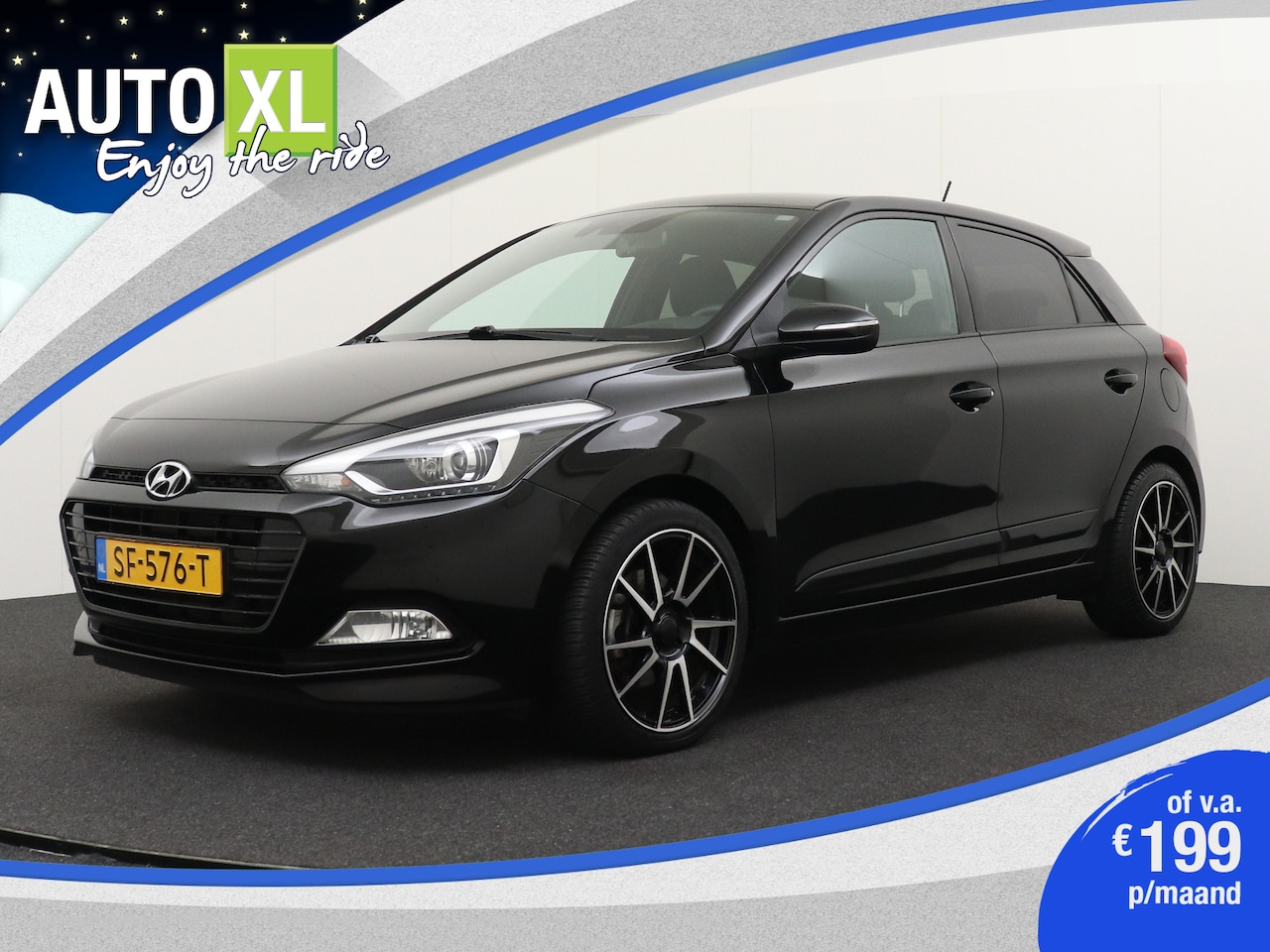 Hyundai i20 - 1.0 T-GDI Black-Edition 100 PK Navi Trekhaak Cruise Park. Sens - AutoWereld.nl