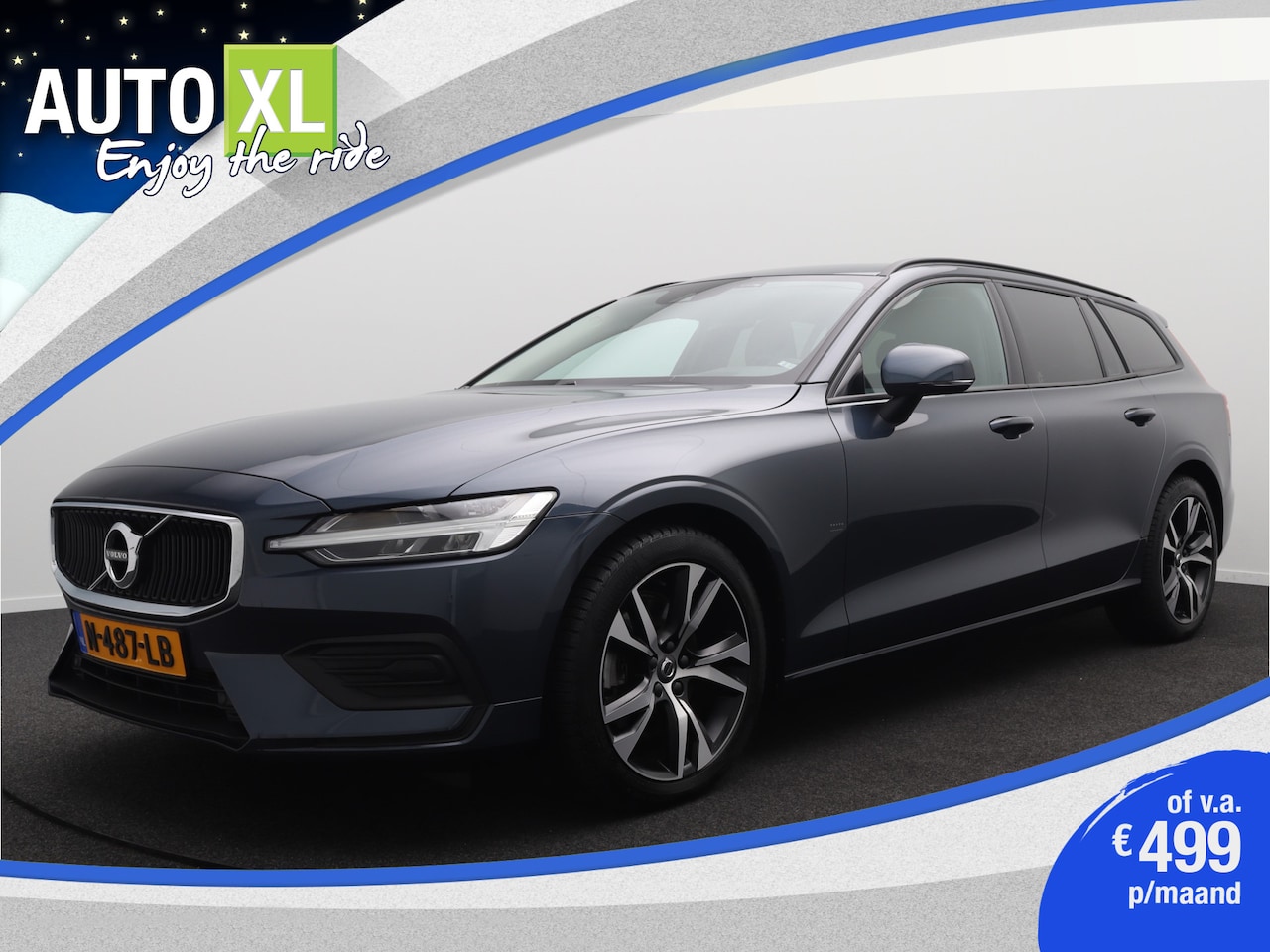 Volvo V60 - 2.0 B3 Business+ Lederen-Sportstoelen Stoelverwarming+Stuur LED - AutoWereld.nl