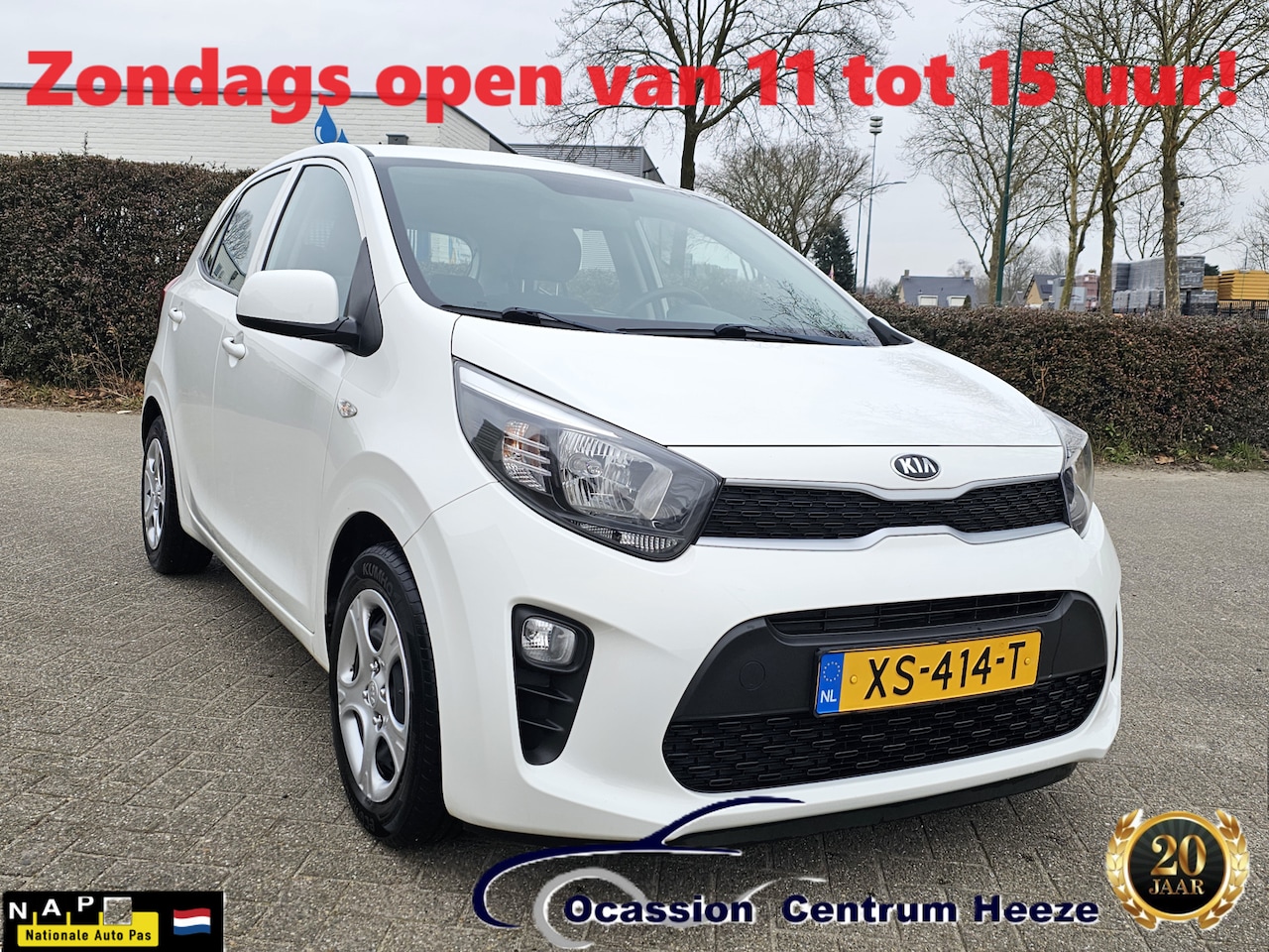 Kia Picanto - 1.0 CVVT 1.0 CVVT 5drs, Airco! NAP! Apk 3-2027! Zondag OPEN! - AutoWereld.nl