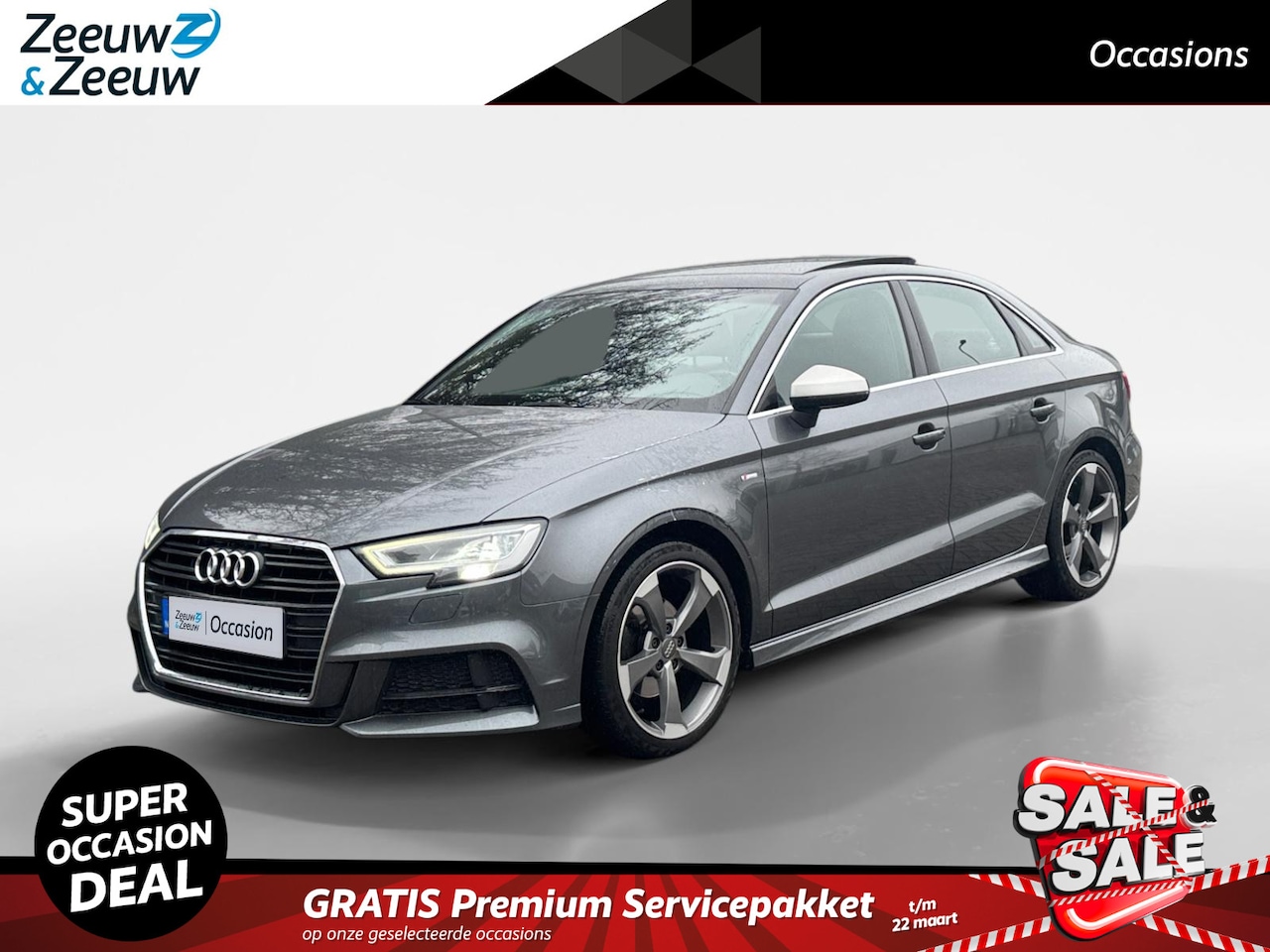 Audi A3 Limousine - 1.5 TFSI CoD Sport S Line Digital Dash | Panoramadak | Lederen bekleding | 12 maanden Bova - AutoWereld.nl