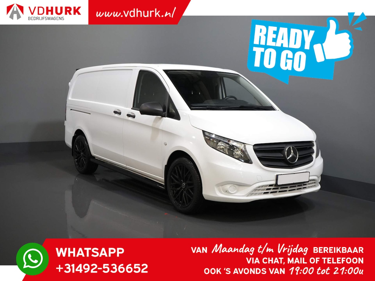 Mercedes-Benz Vito - 114 CDI Aut. L2 BPM VRIJ! Ready2Go Adapt. Cruise/ 19"LMV/ Standkachel/ Stoelverw./ Inricht - AutoWereld.nl