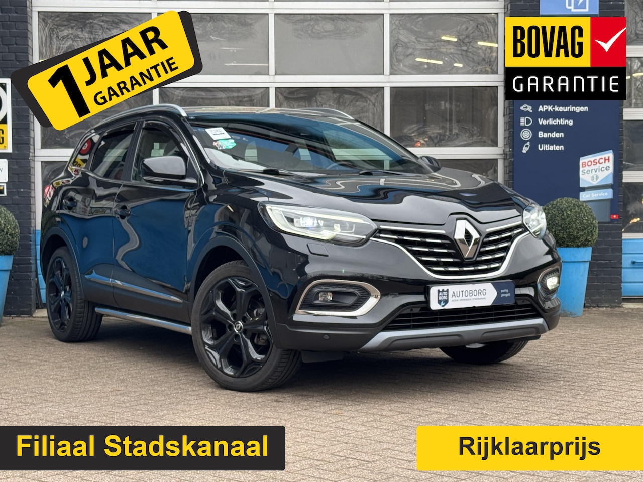 Renault Kadjar - 1.3 TCe Black Edition Prijs Inclusief Onderhoud & 12 Maand BOVAG Garantie | Trekhaak | - AutoWereld.nl