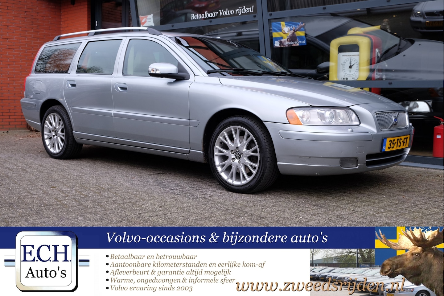 Volvo V70 - 2.0T Edition Sport 2.0T 180 pk Edition Sport, Leer, Elektr. stoel, Trekhaak - AutoWereld.nl