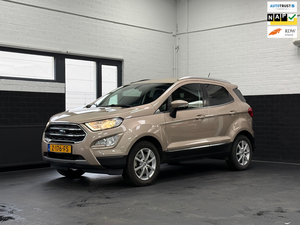 Ford EcoSport - 1.0 EcoBoost Titanium automaat, Leder, Stuur/stoelverwarming, Climate, Trekhaak, Dab - AutoWereld.nl