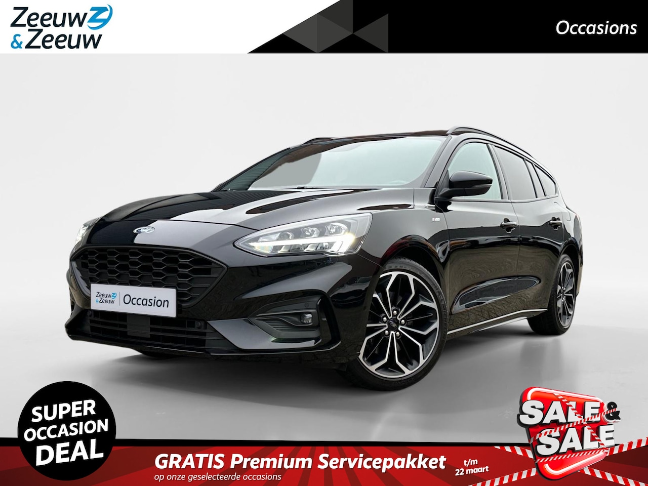 Ford Focus Wagon - 1.5 EcoBoost ST-Line |Full Option| Full LED| 18"Lichtmetalen velgen| Winter Pack| Bang & O - AutoWereld.nl