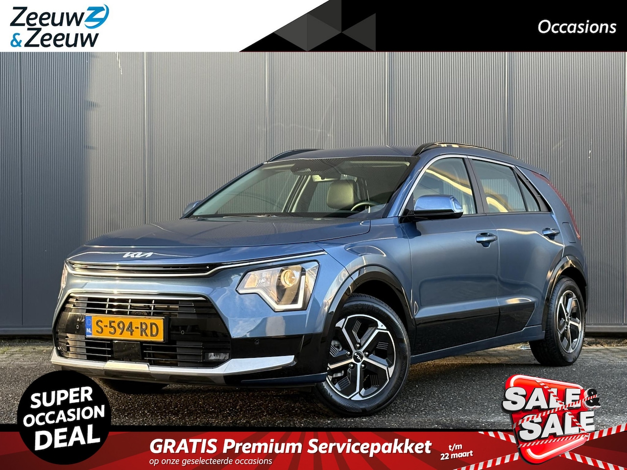 Kia Niro - 1.6i Hybrid DynamicLine 1e Eigenaar | Kia dealer onderhouden | Fabrieksgarantie t/m 23-03- - AutoWereld.nl