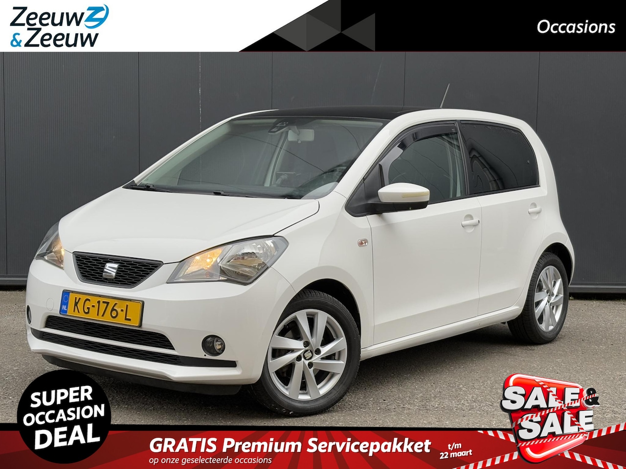 Seat Mii - 1.0 Sport Connect 1e Eigenaar | Dealer onderhouden | Navi | Airco | Lichtmetalen velgen | - AutoWereld.nl