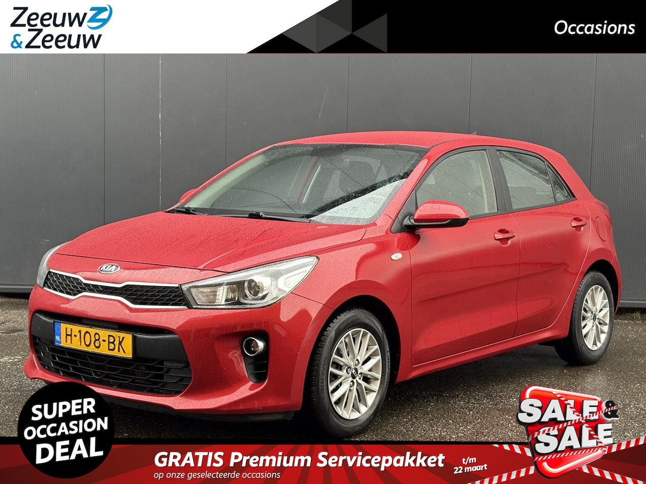 Kia Rio - 1.0i Turbo DynamicLine 1e Eigenaar | Dealer onderhouden | Navi | Bluetooth | Camera | Crui - AutoWereld.nl