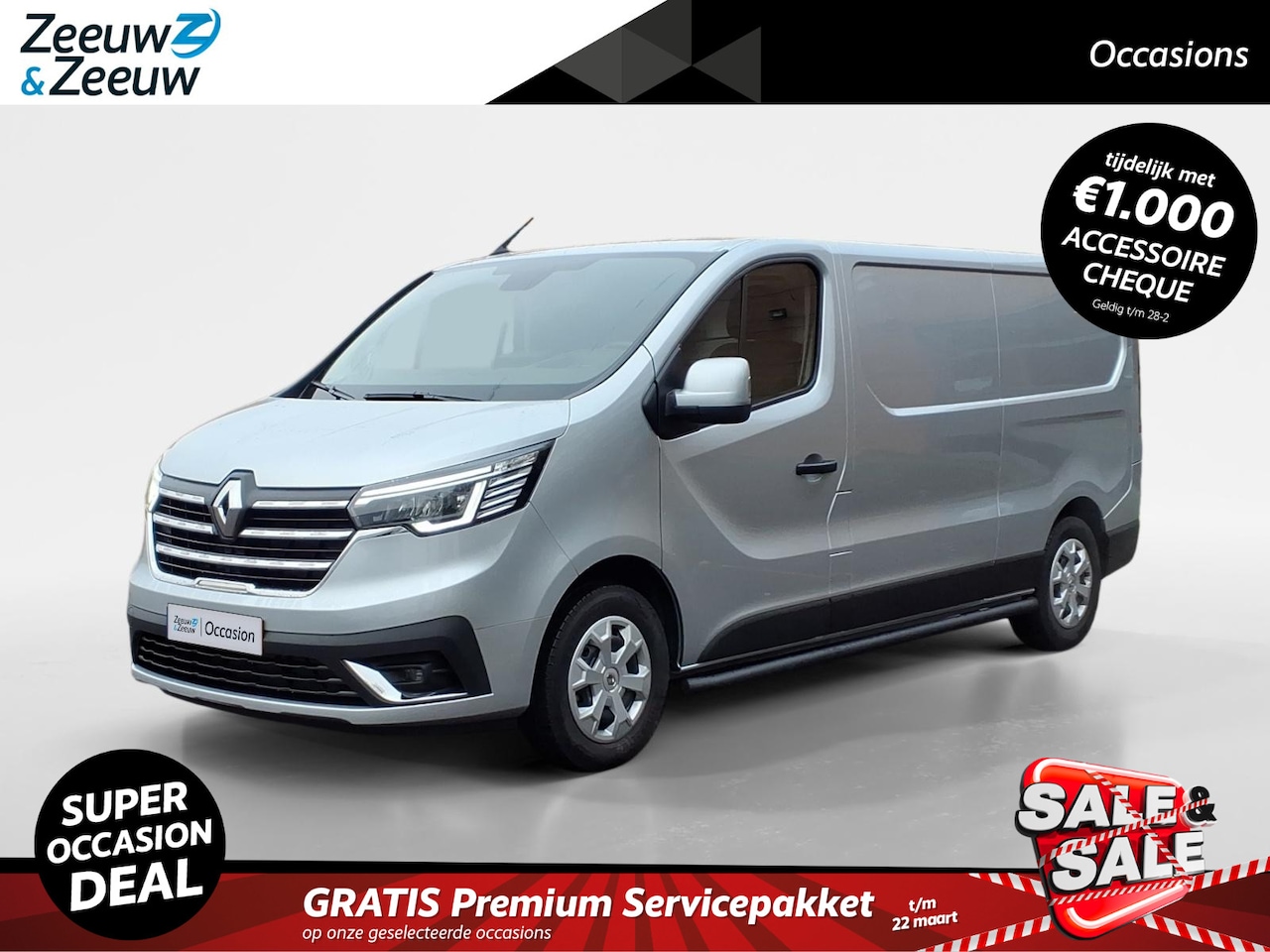 Renault Trafic - 2.0 dCi 150 T30 L2H1 Work Edition | Automaat | Trekhaak | Laadruimte betimmering | Navigat - AutoWereld.nl