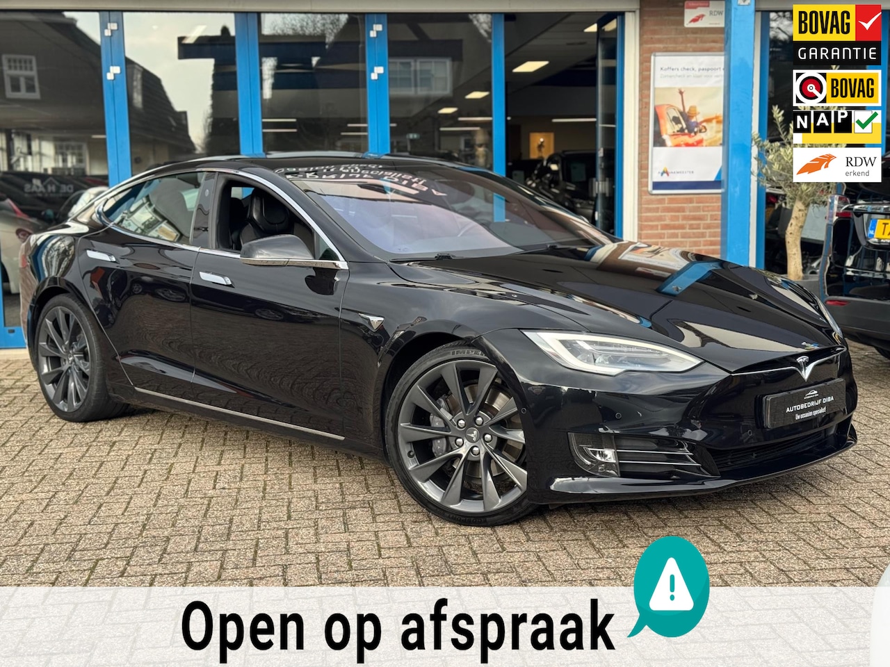 Tesla Model S - 75 Business Economy 2017 ZWART 21 inch NAP BTW - AutoWereld.nl