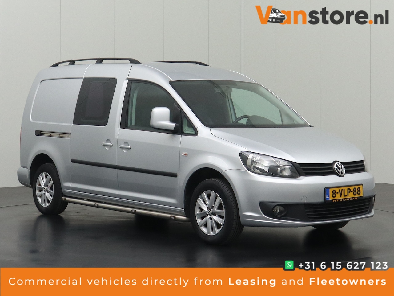 Volkswagen Caddy Maxi - 1.6TDI Automaat | Airco | Leder | Multimedia | Trekhaak - AutoWereld.nl